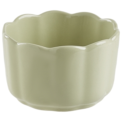 Ramekin Scallop Verde Claro 4x2"