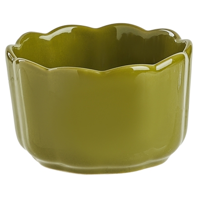 Ramekin Scallop Verde 4x2"