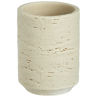 Vaso Stone Resina Marfil