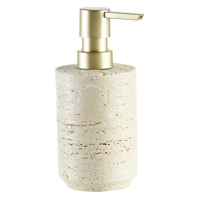 Dispensador de Jabón Stone Resina Marfil
