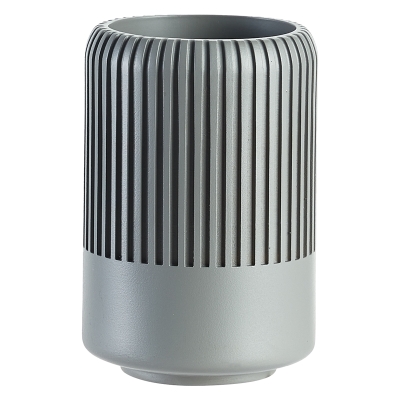 Porta Cepillos Slate Resina Gris