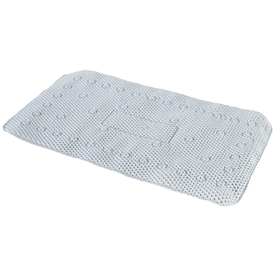 Alfombra Antideslizante PVC Blanco 28x16"