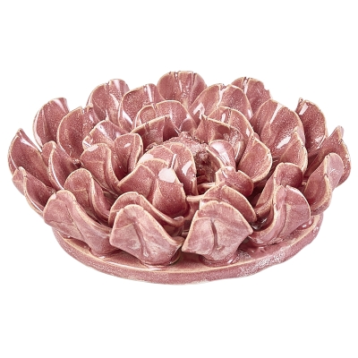 Flor Decorativa Island Cerámica Rosado 6"