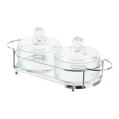 Bomboneras Vidrio 300 Ml 2 Unidades