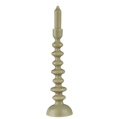 Vela Decorativa Chandelier Taupe 4x15"