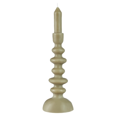 Vela Decorativa Chandelier Taupe 4x13"