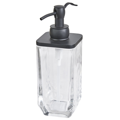 Dispensador de Jabón Shinny Tera Vidrio Negro 3x8"