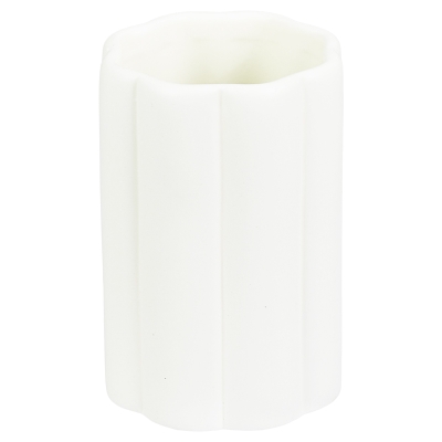 Vaso Shinny Alye Cerámica Crema 3x4"