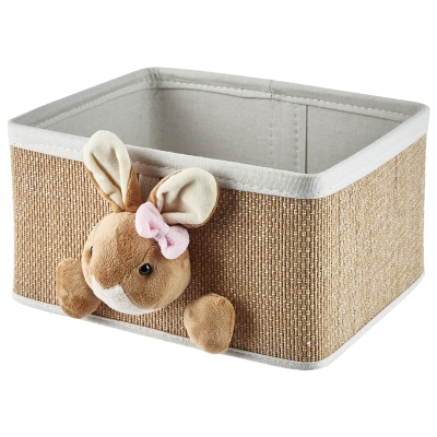 Canasto Toby Conejo Bambú 14x10x7"