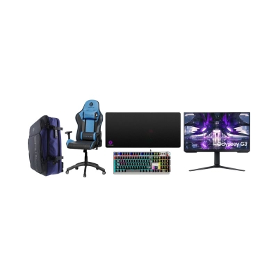 Set Gaming Monitor + Teclado + Mouse Pad + Silla + Mochila Primus