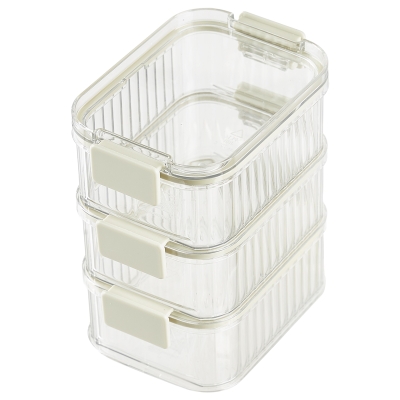 Reposteros Herm&eacute;ticos Pl&aacute;stico 0.75 L 3 Unidades