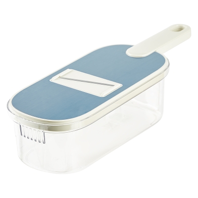 Rallador Multifunción con Recipiente Azul