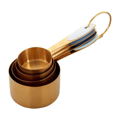 Tazas de Medir Doradas 4 Piezas