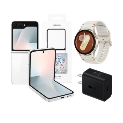 Celular Samsung Galaxy Z Flip 7 FE 5G 256GB Blanco
