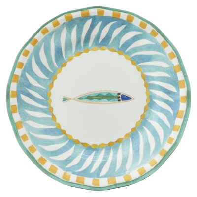 Plato Postre Acqua Azul 9"