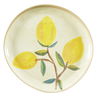 Plato Llano Amalfi Blanco 11"