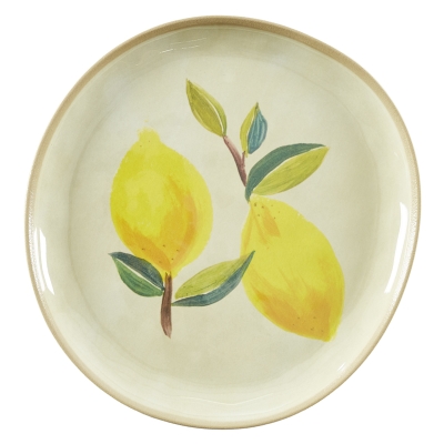 Plato Postre Amalfi Blanco 9"