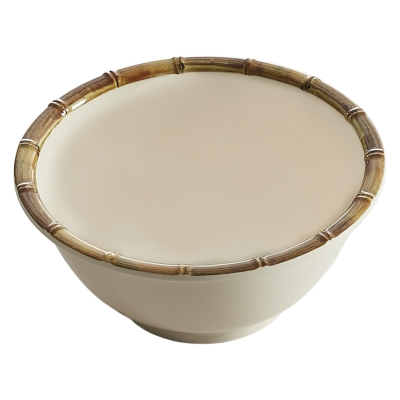 Tazón Bambú Blanco 6"