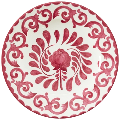 Plato Postre Amora Rojo 9"