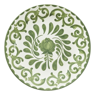 Plato Llano Amora Verde 11"