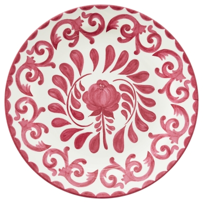 Plato Llano Amora Rojo 11"