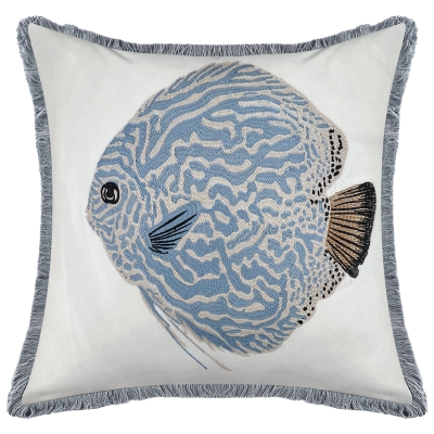 Cojín Coastal Maelys Azul 20x20"