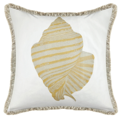 Cojín Coastal Clio Crema 20x20"