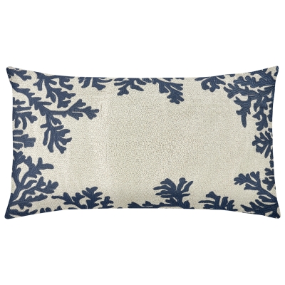 Cojín Coastal Noemi Azul Oscuro 14x24"