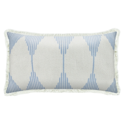 Cojín Coastal Aurore Azul Claro 14x24"