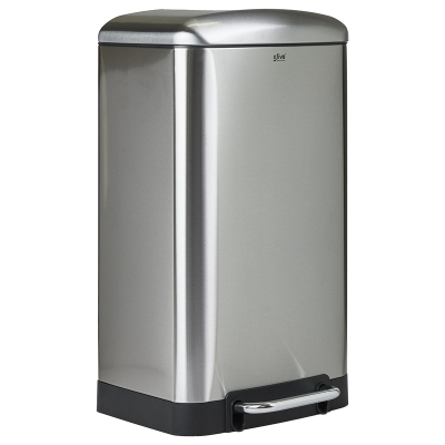 Basurero Ariane Acero Inoxidable Plateado 30 L