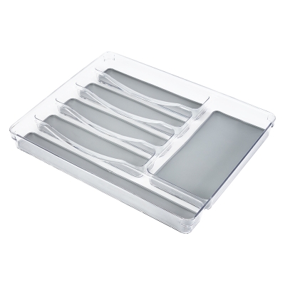 Organizador de Cubiertos Transparente 13x4x2"