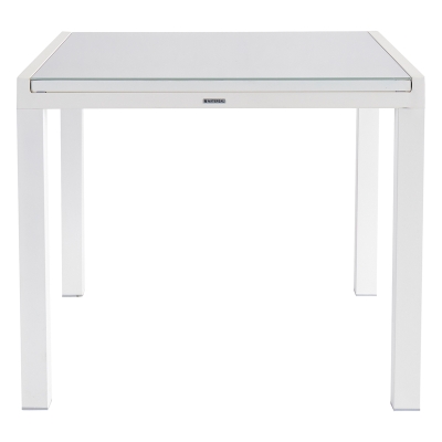 Mesa de Comedor Exterior Lyra II Aluminio Blanco