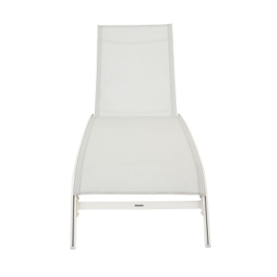 Chaise Lounge Lyra Aluminio Blanco 81x25x37"
