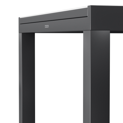 Mesa de Comedor Exterior Lyra II Aluminio Negro