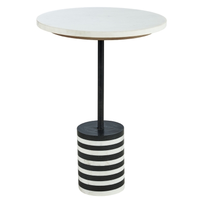 Mesa Lateral Alta Art Du Chic Mármol y Hierro