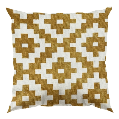 Cojín Art Du Chic Mostaza 20x20"