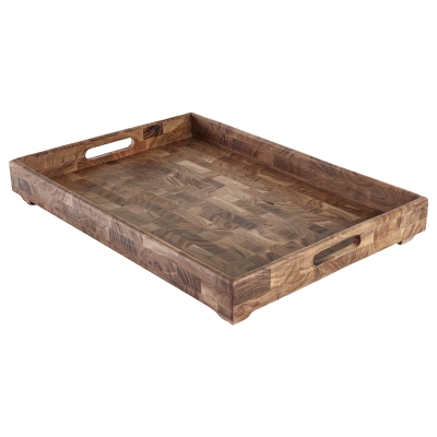 Bandeja de Servir Madera de Acacia 20x14"