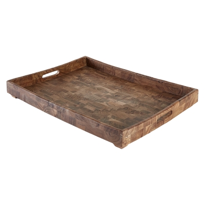 Bandeja de Servir Madera de Acacia 22x16"