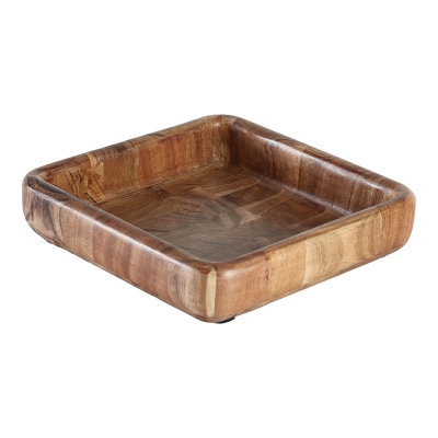 Plato de Servir Madera 8x8"