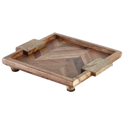 Bandeja de Servir Madera Acacica y Mango 9x8"