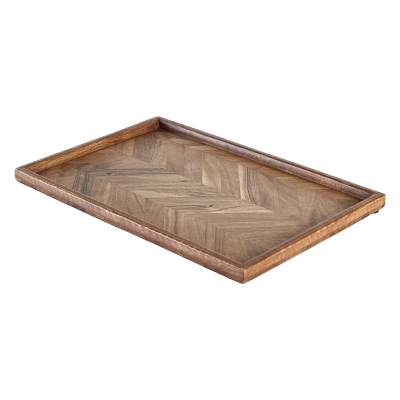 Plato de Servir Madera de Acacia 15x10"