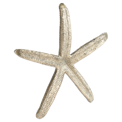 Figura Estrella de Mar Aluminio Dorado 6x6"