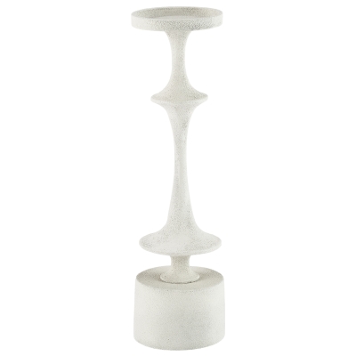 Portavela Aluminio Blanco 18"