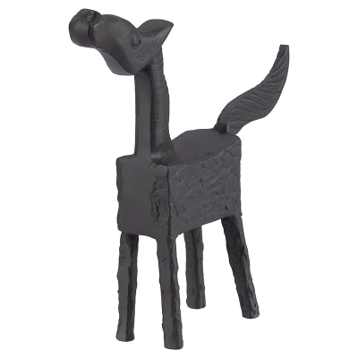 Figura Caballo Aluminio Marrón 9"