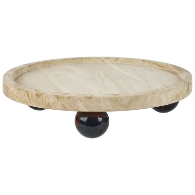 Tabla de Servir con Base Resina Crema