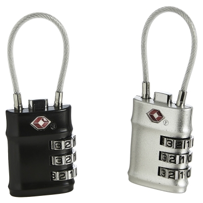 Candados de Cable Metal 1x3" 2 Unidades