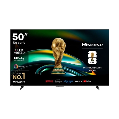 Televisor 50 Pulgadas Hisense ULED MiniLED 4K 50U6QV