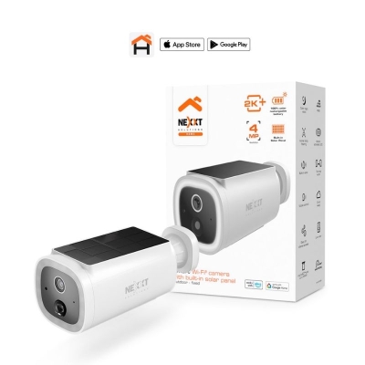 Camara de Exterior Nexxt con Panel Solar