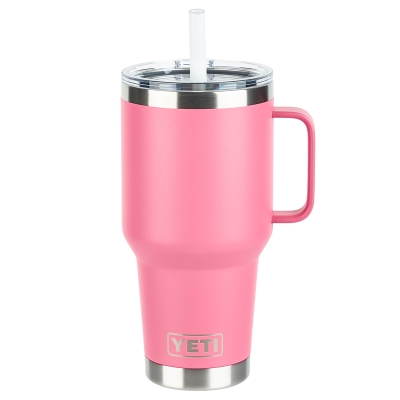 Vaso Térmico con Sorbete Rambler Acero Inoxidable Rosado 35 Oz