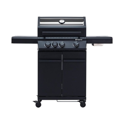 BBQ a Gas Naterial Hudson II 3 Quemadores Negro
